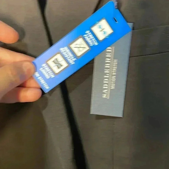 Saddlebread Stretch Suit for Men Black NWT 50L with 42 x 32 pants - Picture 8 of 12